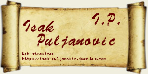 Isak Puljanović vizit kartica